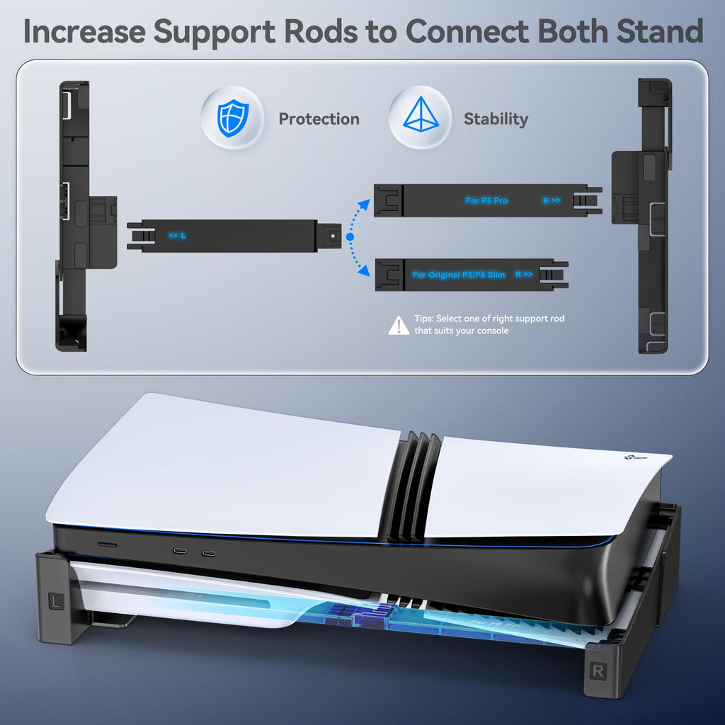 OIVO PS5/ Slim/Pro Horizontal Stand for Disc & Digital Console