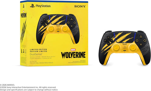 DualSense Wireless Controller – Marvel’s Wolverine Battle Yellow Limited Edition
