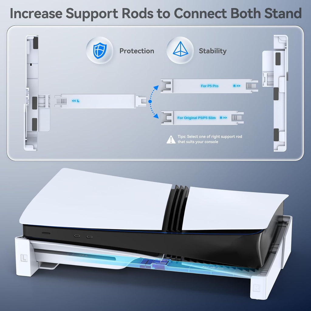 OIVO PS5/ Slim/Pro Horizontal Stand for Disc & Digital Console