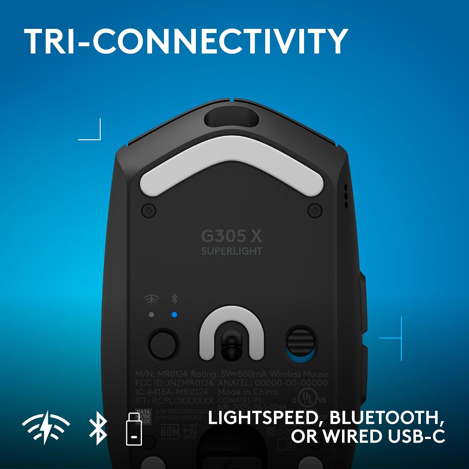 Logitech G305 Lightspeed Wireless Gaming Mouse - Black