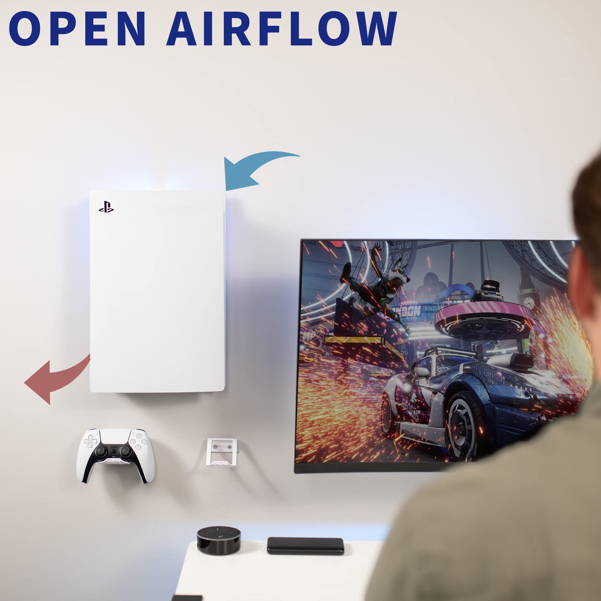VIVO Steel Wall Mount Bracket Designed for PS5