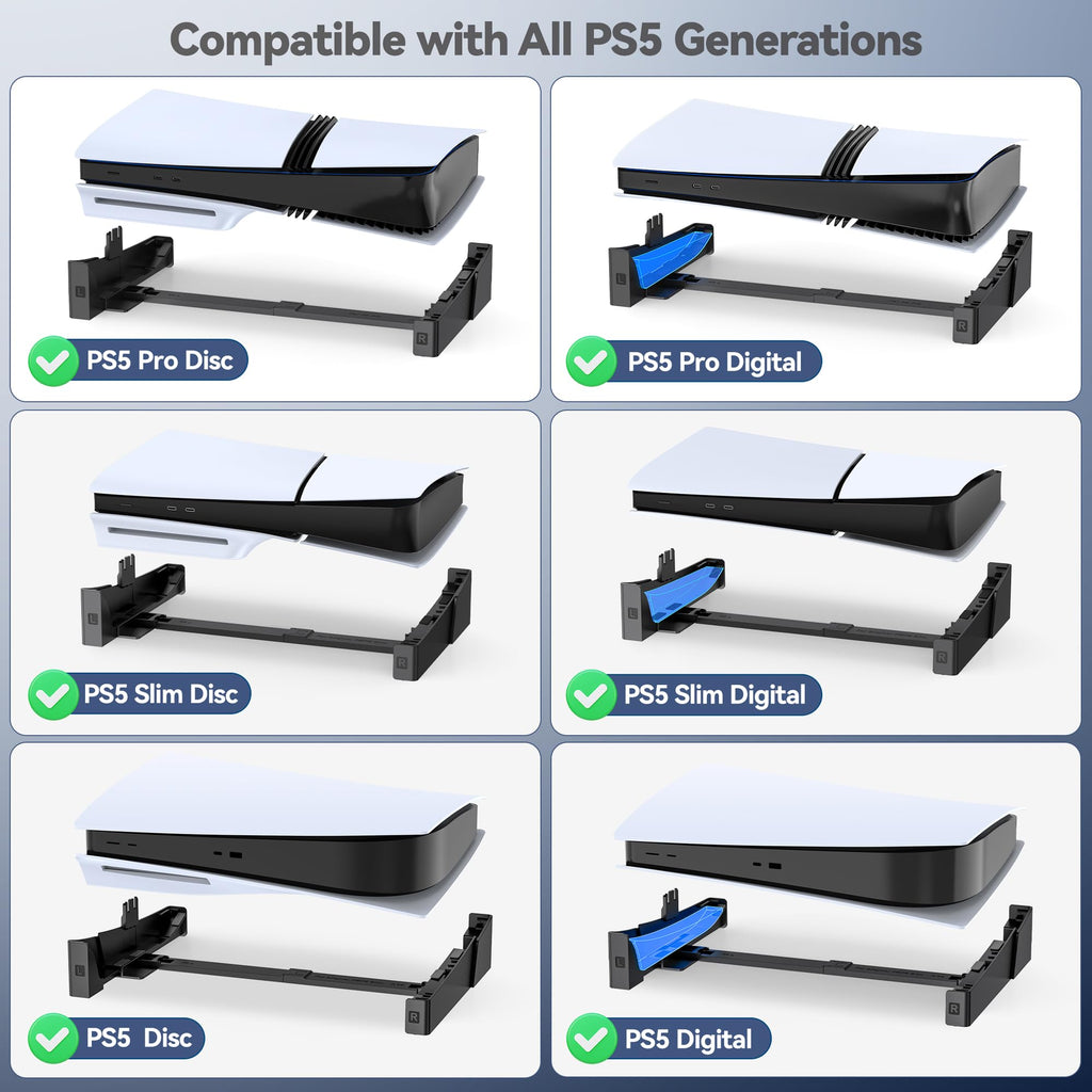 OIVO PS5/ Slim/Pro Horizontal Stand for Disc & Digital Console
