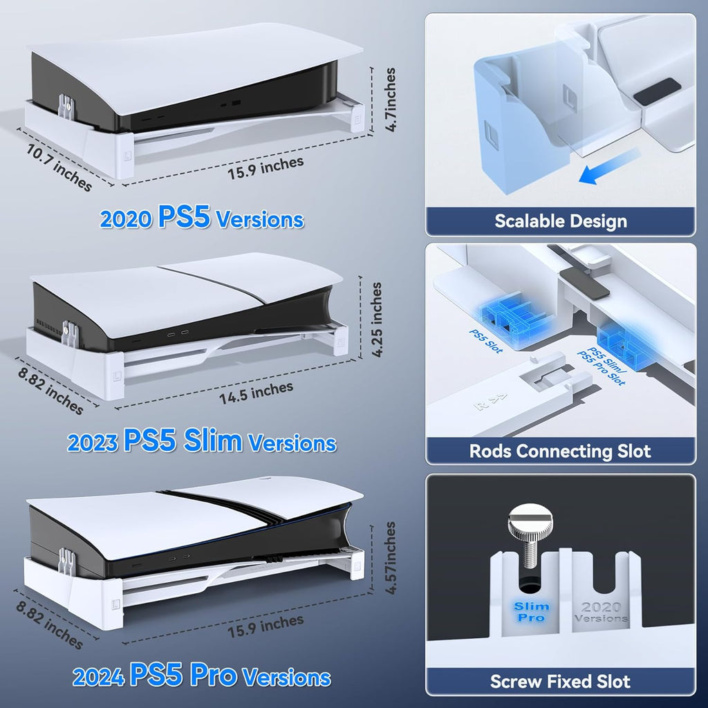 OIVO PS5/ Slim/Pro Horizontal Stand for Disc & Digital Console