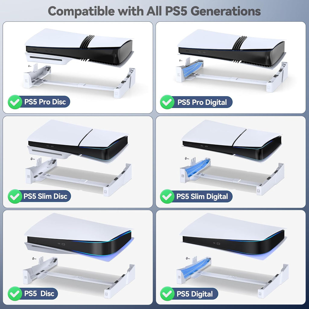 OIVO PS5/ Slim/Pro Horizontal Stand for Disc & Digital Console