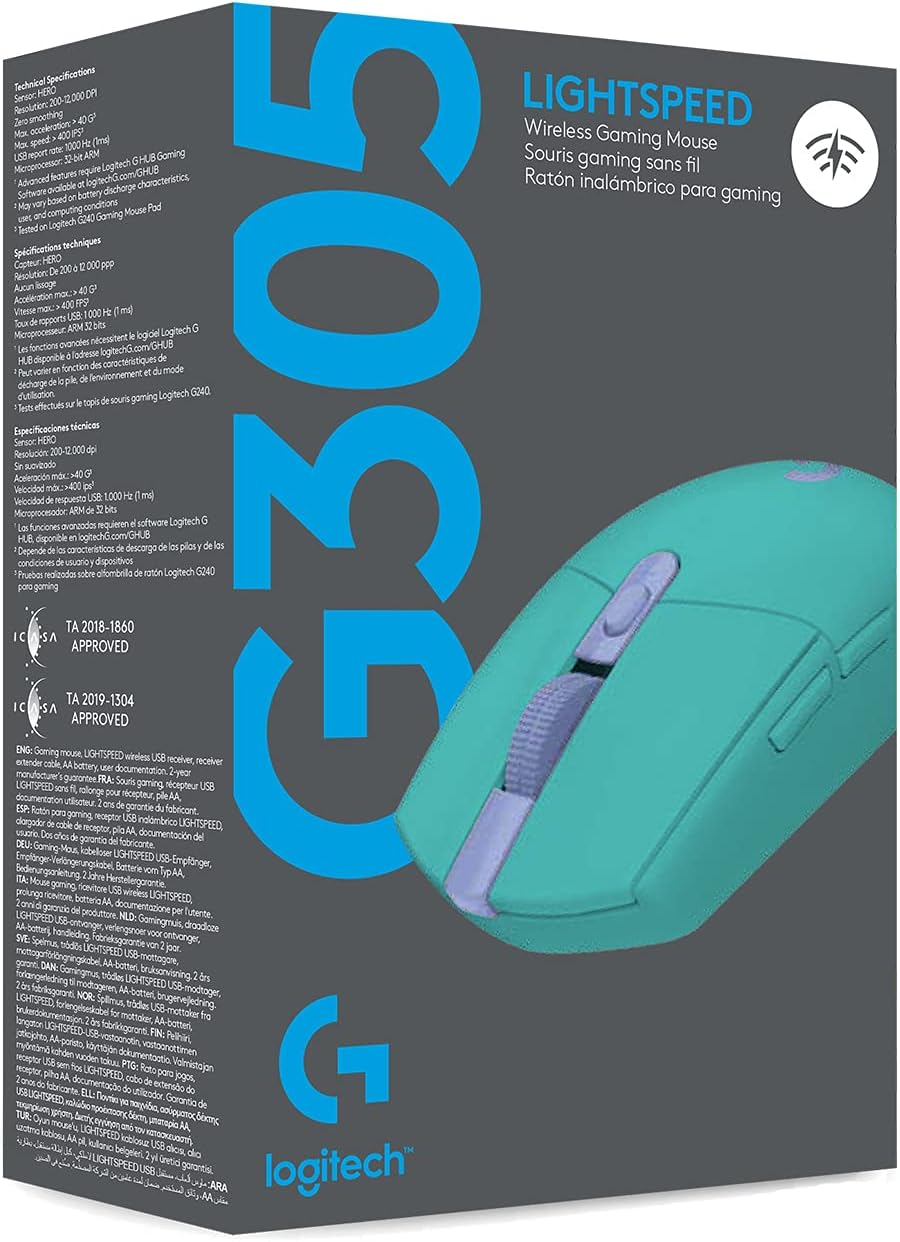 Logitech G305 Lightspeed Wireless Gaming Mouse - Black