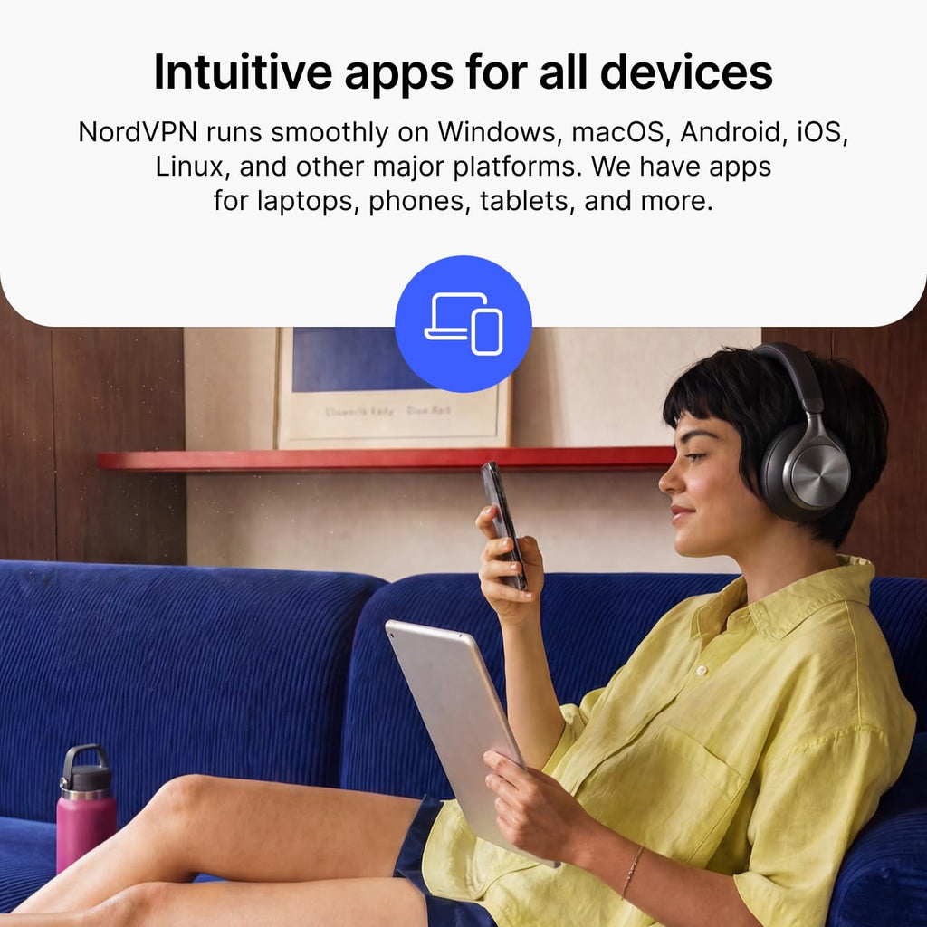 NordVPN Standard, 10 Devices, 1-Year, VPN & Cybersecurity, Digital Code