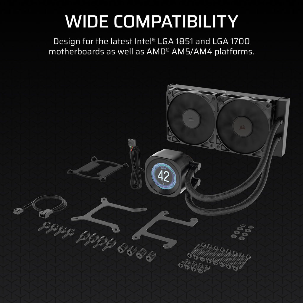 CORSAIR Nautilus 360 RS LCD Liquid CPU Cooler