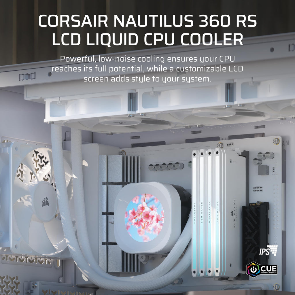 CORSAIR Nautilus 360 RS LCD Liquid CPU Cooler
