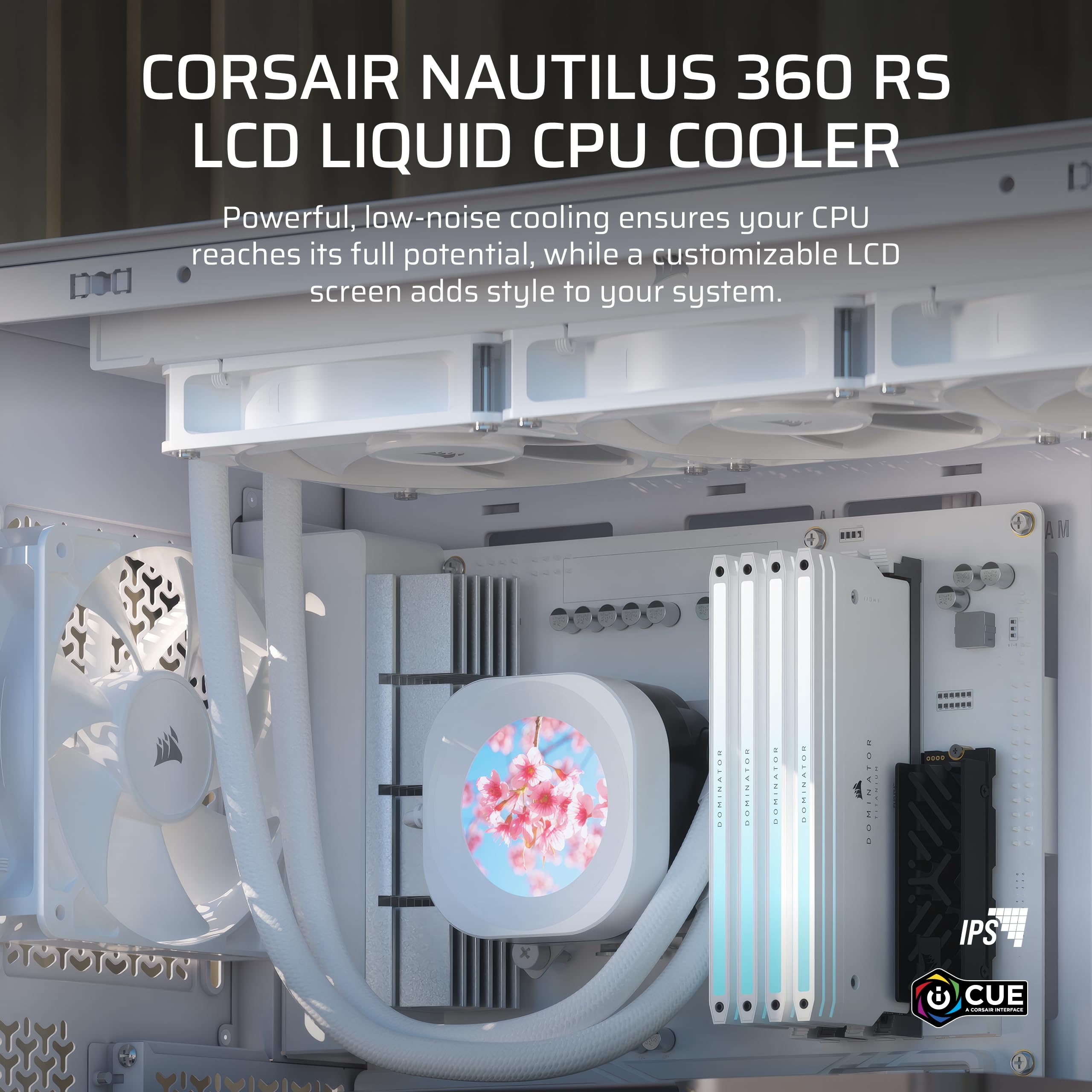 CORSAIR Nautilus 360 RS LCD Liquid CPU Cooler