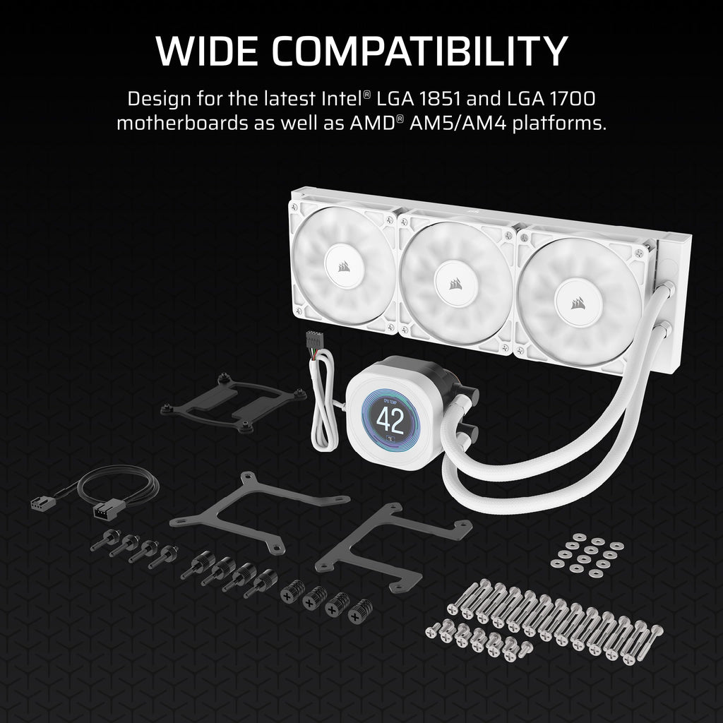 CORSAIR Nautilus 360 RS LCD Liquid CPU Cooler