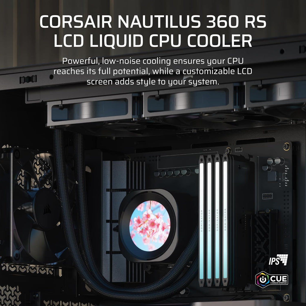 CORSAIR Nautilus 360 RS LCD Liquid CPU Cooler