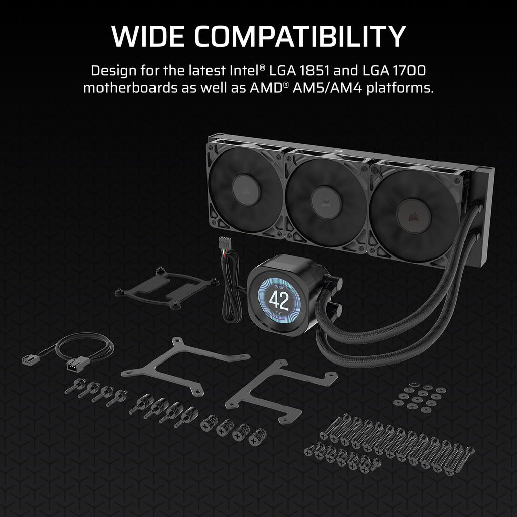 CORSAIR Nautilus 360 RS LCD Liquid CPU Cooler